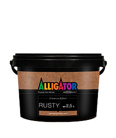 ALLIGATOR RUSTY SILVER GALON